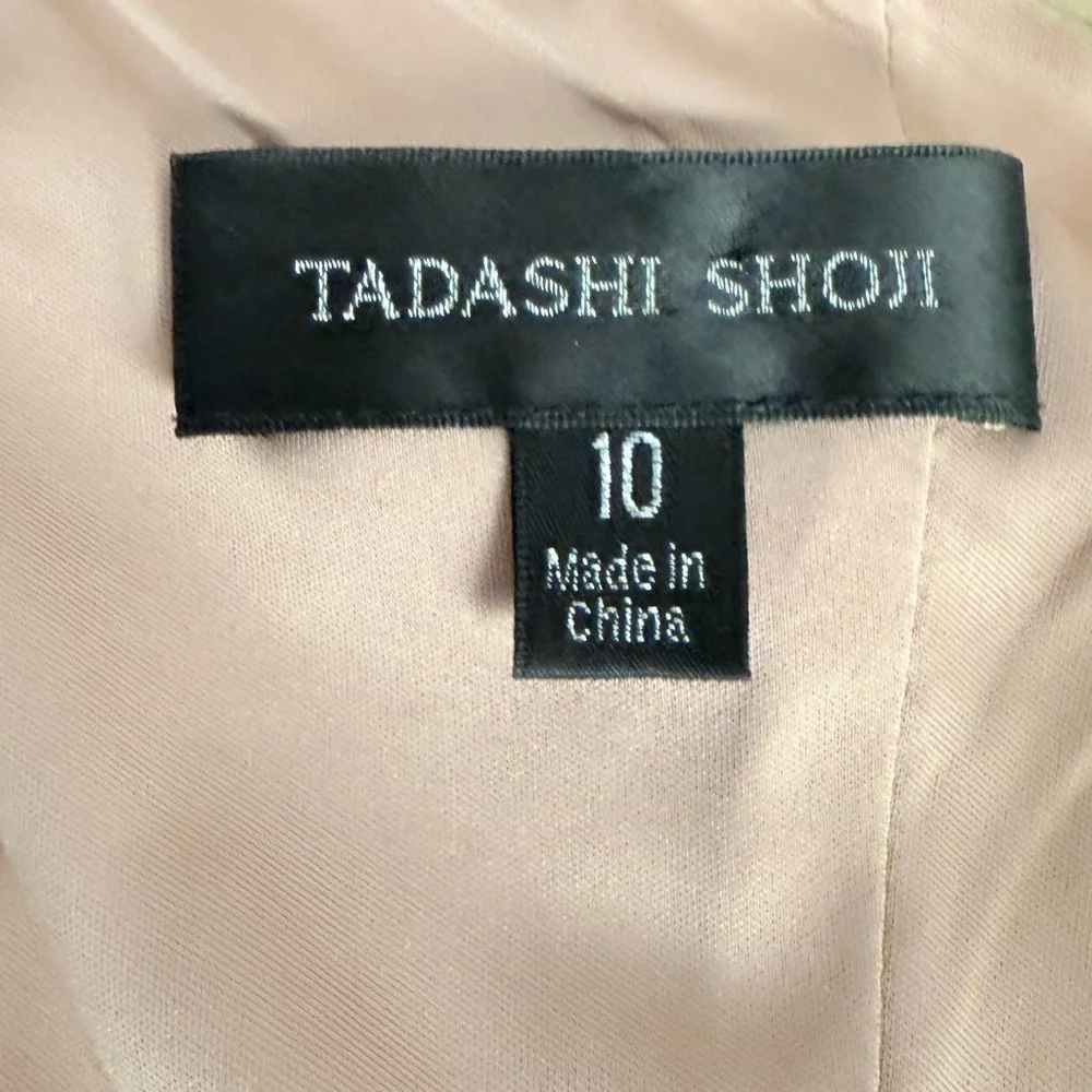 Tadashi Shoji Hawley Sequin Embroidered Gown in copper/rose color Size 10 - Picture 8 of 10
